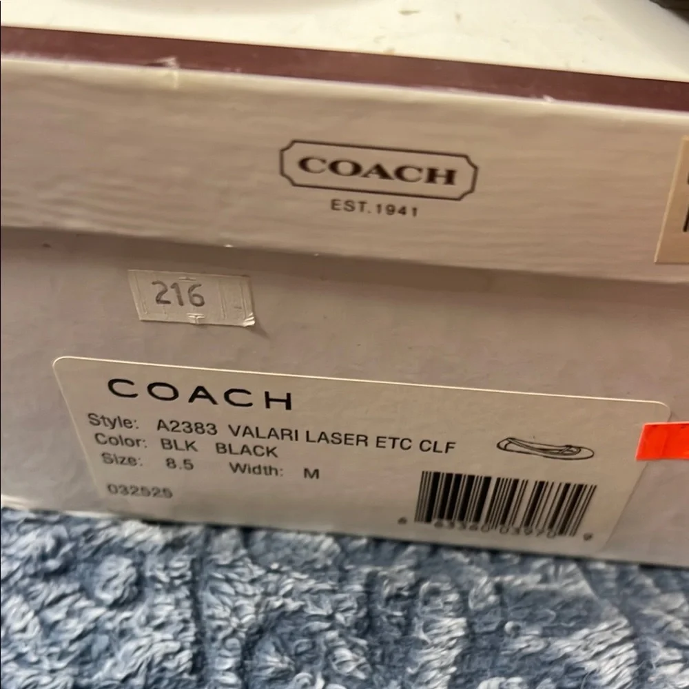 Coach Black Signature Ballet Flats
